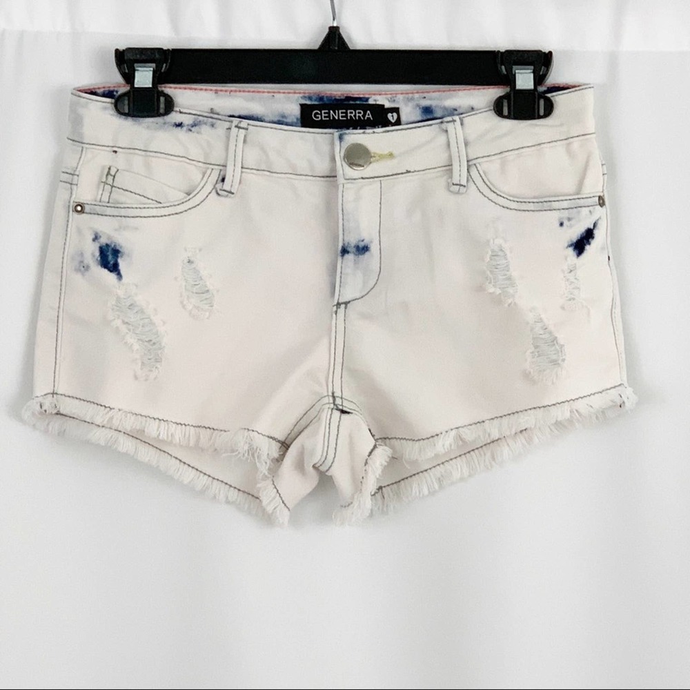 Generra Distressed Denim Shorts 1